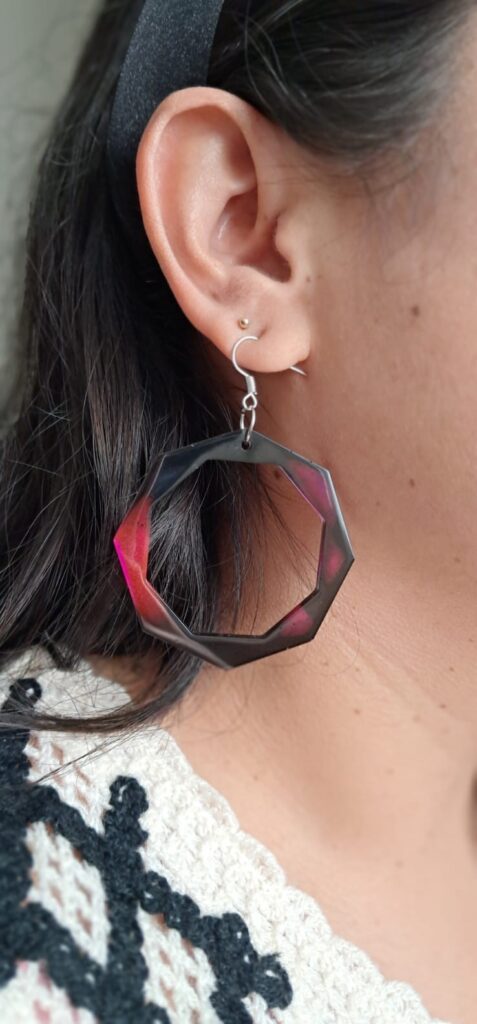aretes resina