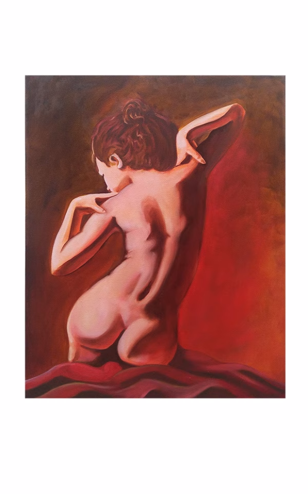 desnudo en rojo