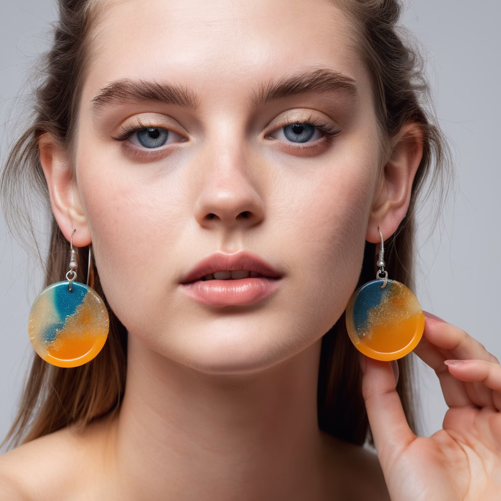 modelo de aretes redondos