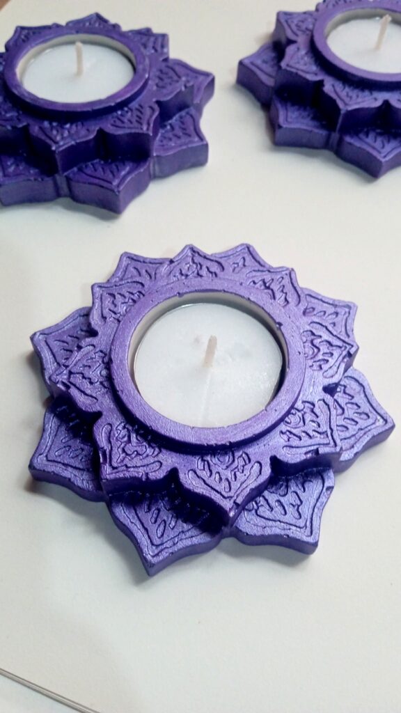 portavelas morado