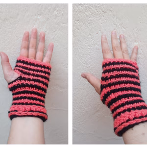 MITONES ROSA Y NEGRO